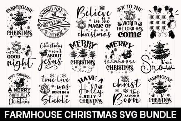 Download Farmhouse Christmas SVG Bundle - Christmas Collection