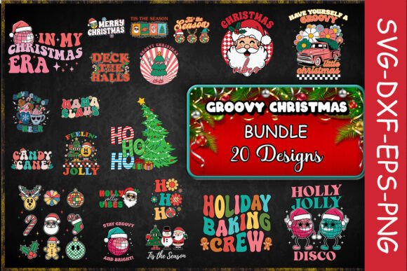 Download Groovy Christmas SVG Bundle - Christmas Collection