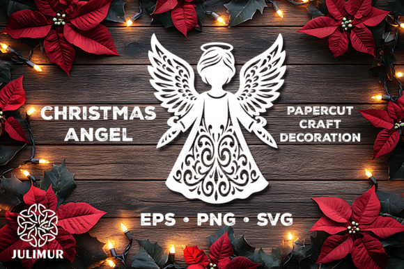 Download Christmas Angel Papercut SVG - Christmas Collection