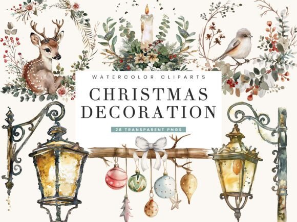 Download Christmas Decoration Clipart Bundle - Christmas Collection