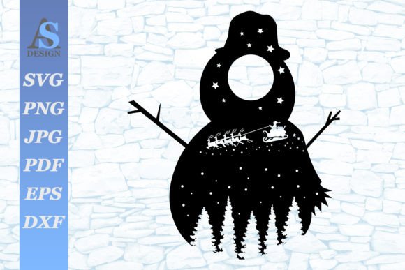 Download Snowman, Christmas Scene SVG - Christmas Collection