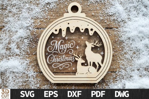 Download Magic Christmas Reindeer Ornament - Christmas Collection