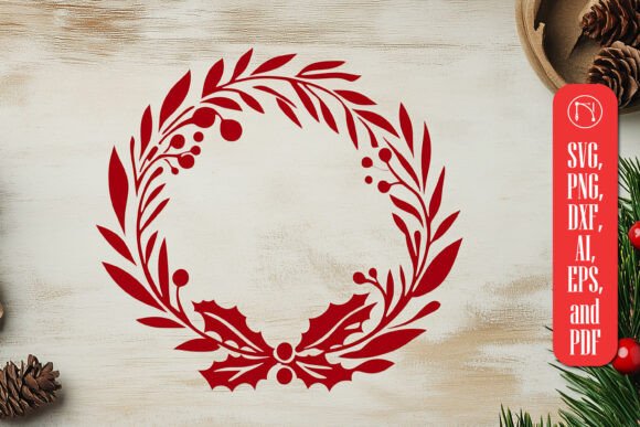 Download Christmas Wreath Ornament SVG Cut File - Christmas Collection