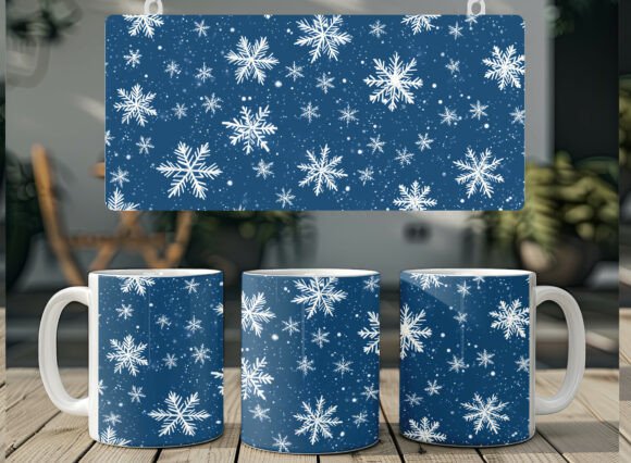 Download Snowflake Christmas Mug Sublimation PNG - Christmas Collection