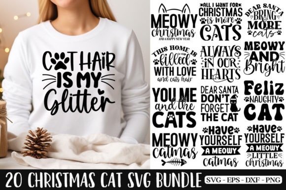 Download Christmas Cat SVG Bundle - Christmas Collection