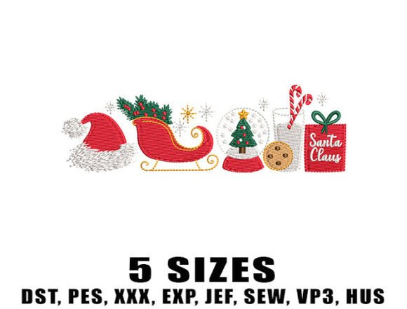 Download Cozy Winter Christmas Embroidery Design - Christmas Collection