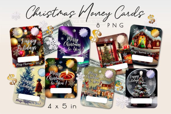 Download Printable Christmas Money Card Bundle - Christmas Collection
