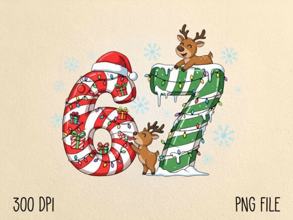 Download Christmas Six Seven Viral Meme PNG - Christmas Collection