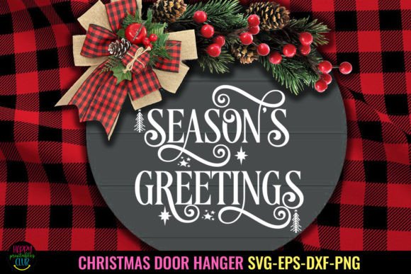 Download Season's Greetings I Christmas Door SVG - Christmas Collection
