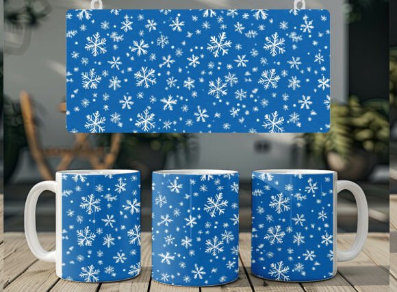 Download Christmas Snowflake Mug Sublimation PNG - Christmas Collection