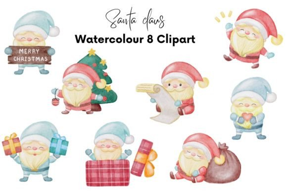 Download Christmas Watercolour Clipart - Christmas Collection