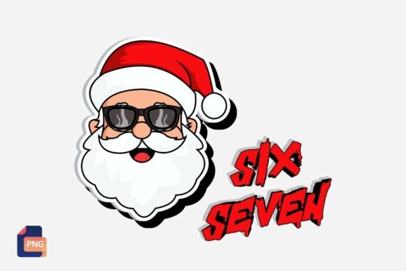 Download Funny Christmas Santa Six Seven 67 Png - Christmas Collection