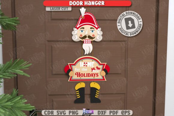 Download Christmas Door Hanger Laser Cut | Xmas - Christmas Collection