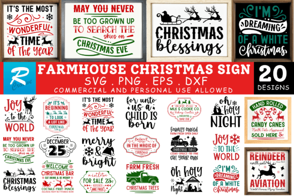 Download Farmhouse Christmas Svg Bundle - Christmas Collection