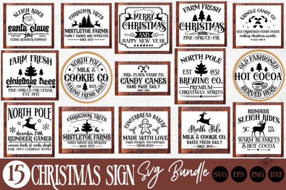 Download Farmhouse Christmas SVG Bundle - Christmas Collection