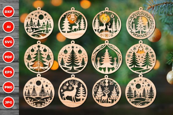 Download Christmas Ornament Laser Cut Svg Bundle - Christmas Collection