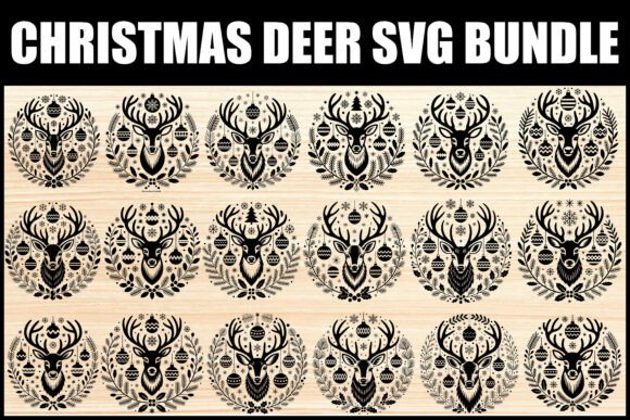 Download Christmas Deer SVG Bundle - Christmas Collection