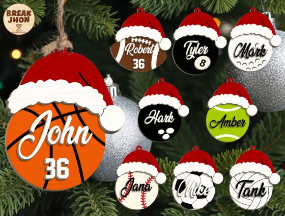 Download Personalized Sports Christmas Ornament - Christmas Collection