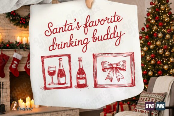 Download Funny Christmas SVG Santa Drinking Buddy - Christmas Collection