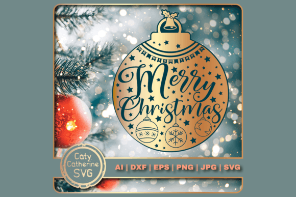 Download We Wish You a Merry Christmas Bauble SVG - Christmas Collection