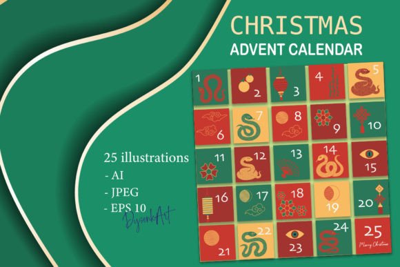 Download CHRISTMAS SNAKE Advent Calendar 2025 - Christmas Collection