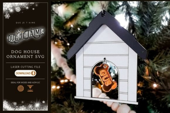 Download Dog House Christmas Ornament SVG - Christmas Collection