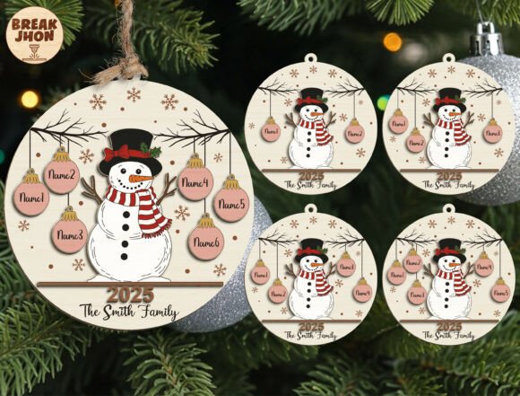 Download Personalized Christmas Ornament 2025 Svg - Christmas Collection