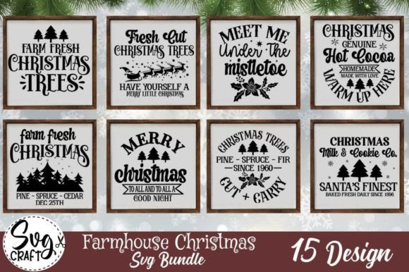 Download Farmhouse Christmas SVG Bundle - Christmas Collection