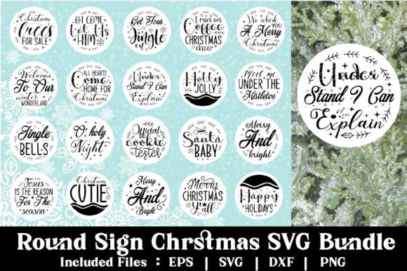 Download Round Christmas SVG Design - Christmas Collection