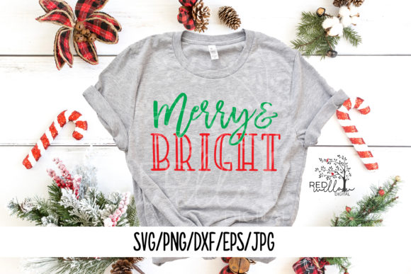 Download Merry and Bright Christmas Cut File - Christmas Collection