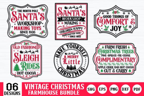 Download Vintage Farmhouse Christmas SVG Bundle - Christmas Collection