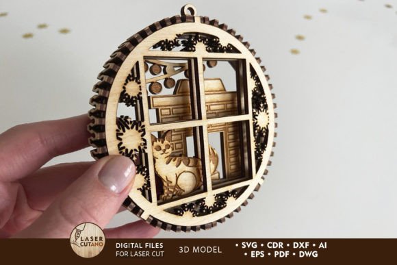 Download CHRISTMAS ORNAMENT Wood Cut Template - Christmas Collection