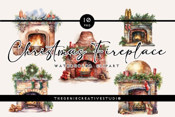 Download Christmas Fireplace PNG Clipart - Christmas Collection