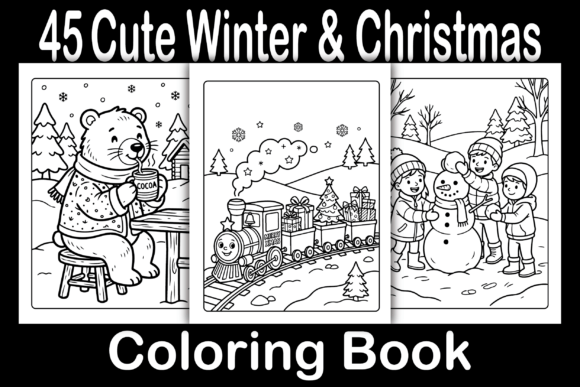 Download Cute Winter &amp; Christmas Coloring Book - Christmas Collection