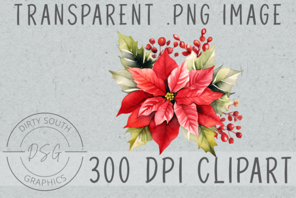 Download Christmas Poinsettia Arrangement - Christmas Collection