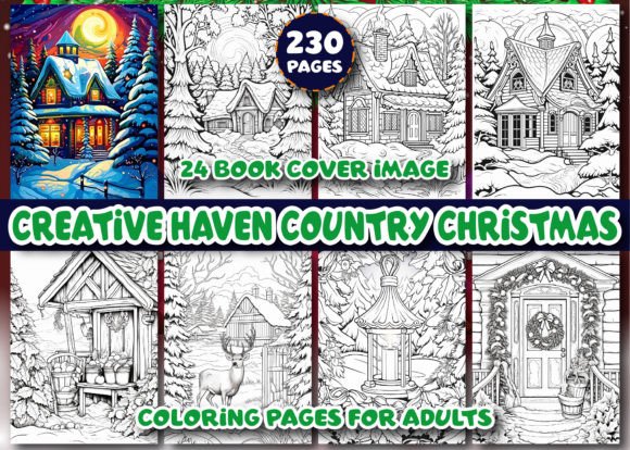Download 230 Country Christmas Coloring Pages - Premium Resources