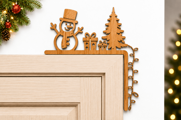 Download Christmas Door Corner SVG Laser Cut File - Christmas Collection