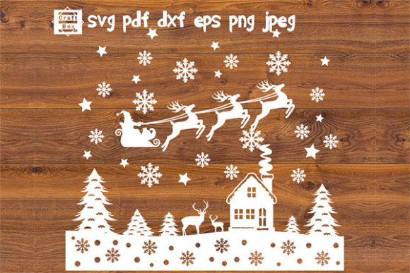 Download Winter Scene Svg, Christmas Scene Svg - Christmas Collection