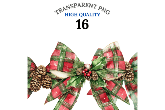 Download 16 Christmas Bows Clipart - Christmas Collection
