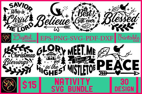 Download Nativity SVG Bundle, Christmas Scene Svg - Christmas Collection