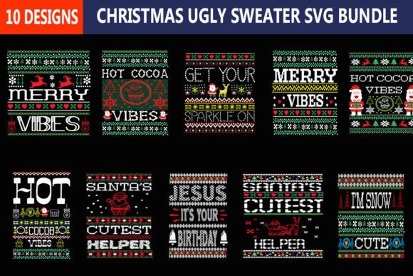 Download Christmas Ugly Sweater Svg Bundle - Christmas Collection