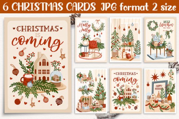Download Christmas Cards Print Templates - Christmas Collection