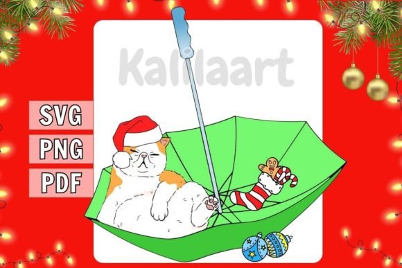 Download Merry Christmas Cat SVG - Christmas Collection