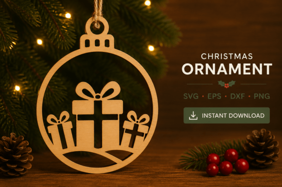 Download Christmas Ornament Laser Cut SVG - Christmas Collection