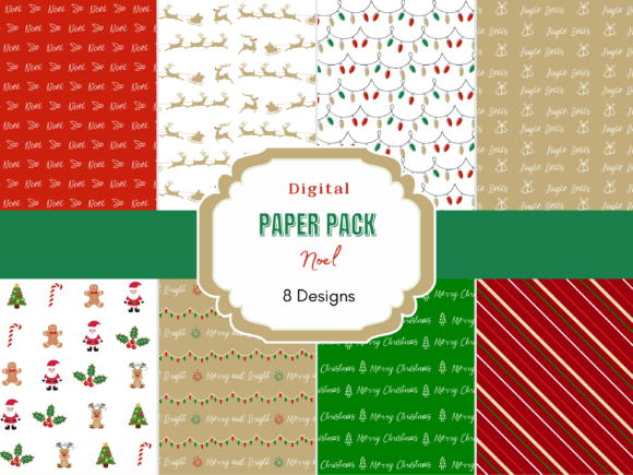 Download Noel Christmas Digital Paper Pack - Christmas Collection
