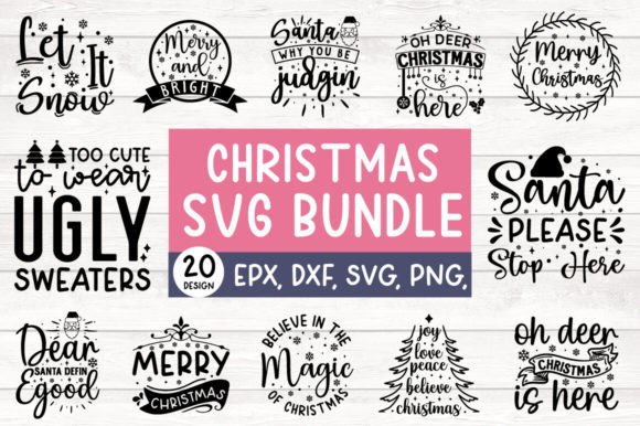 Download Christmas SVG Bundle, Christmas Quotes - Christmas Collection