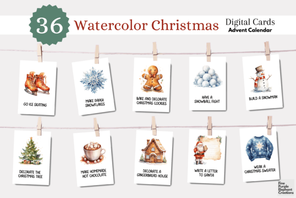 Download Christmas Advent Calendar Activity Cards - Christmas Collection