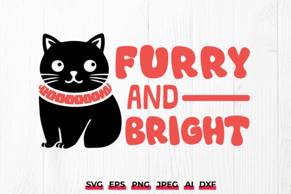 Download Furry and Bright Christmas Cat SVG - Christmas Collection
