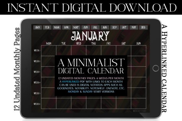 Download Vintage Christmas Digital Calendar - Christmas Collection