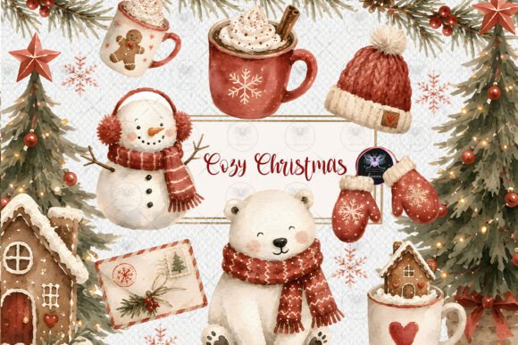 Download Cozy Christmas Wonderland Clipart - Christmas Collection